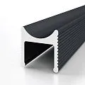 Decaro Теневой профиль Engineering Разделительный D008А Black Анодированный черный