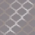 Holden Decor Indulgence Glistening Geo Grey/Rosegold 12752