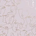 Holden Decor Amazonia Linear Visage Pink 91274