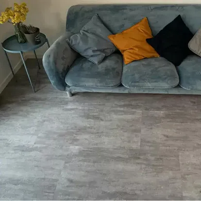Ламинат SPC Ceramo Vinilam Stone 6 мм Цемент Светлый 71614