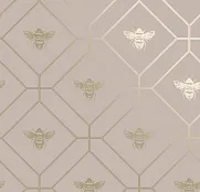 Holden Decor Imaginarium 2 Honeycomb Bee Pink 