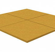 Резиновая плитка Rubblex Standart желтый 500x500x40мм