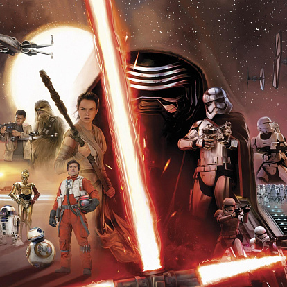 Обои Komar Disney Star Wars EP7 Collage (Звёздные войны: ЕP7 Коллаж) 8-492