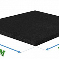 Резиновая плитка Rubblex Sub (подложка) черный 12 мм