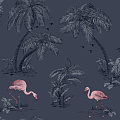 Holden Decor Imaginarium 2 Flamingo Lake Midnight Blue/Pink 12382