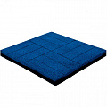 Резиновая плитка Брусчатка 30 мм синяя