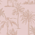 Holden Decor Indulgence Glistening Tropical Tree Blush Pink 12822