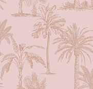 Holden Decor Indulgence Glistening Tropical Tree Blush Pink 12822