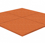 Резиновая плитка Rubblex Sport оранжевый 500x500x20мм