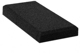 Резиновая плитка Кирпич 20 мм черная